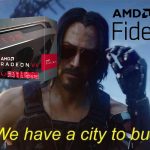 FidelityFX su Radeon in CP2077