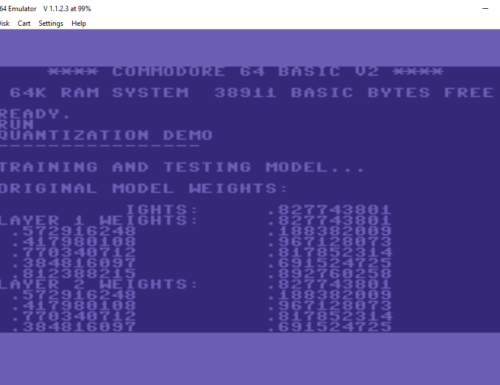 Exploring Quantization Techniques in Machine Learning: A Simple Demo Program for C64